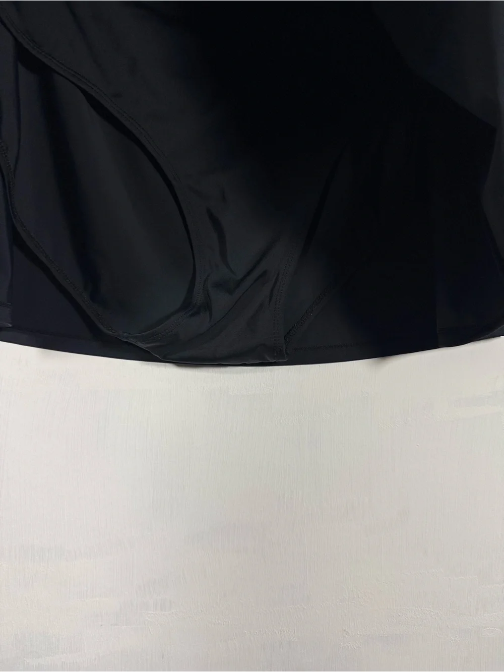 SWIM 365 Black Elastic-Waist Circle Swim Skirt